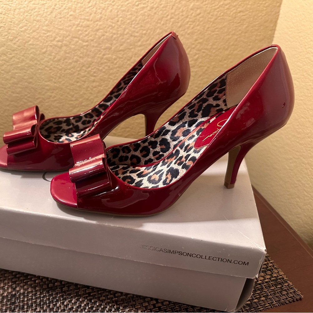 Chili/Red Patent Heels